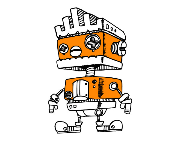 Dibujo de Robot con cresta pintado por Rasras2000 en Dibujos.net el día