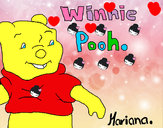Dibujo Winnie Pooh pintado por soletes