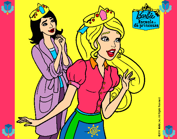 Dibujo Barbie con una corona de princesa pintado por Anhel