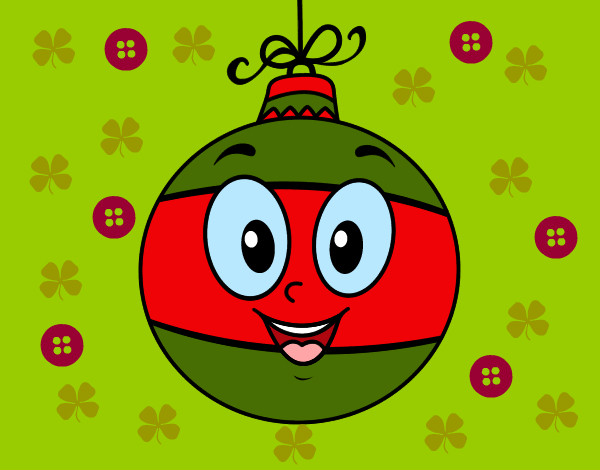 Dibujo Bola de árbol de Navidad pintado por teddypupy7