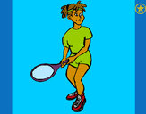 Dibujo Chica tenista 1 pintado por yireth