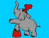 Dibujo Elefante pintado por amalia