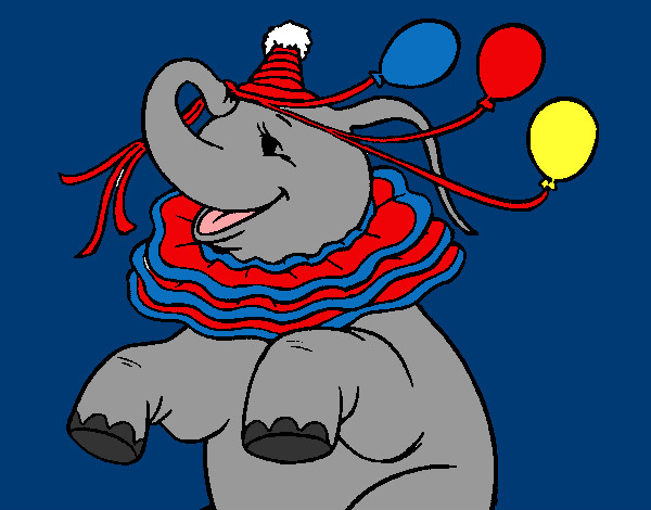 Elefante con 3 globos