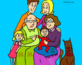 Dibujo Familia pintado por bessel