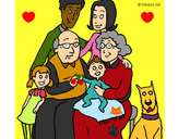 Dibujo Familia pintado por chaberek