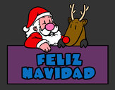 Dibujo Felices navidades pintado por moni_21