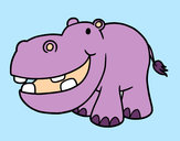 Dibujo Hipopótamo pequeño pintado por Renatita_6