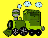 Dibujo Locomotora de vapor pintado por amalia