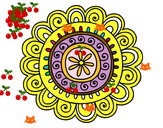 Dibujo Mandala alegre pintado por teresita77