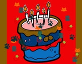 Dibujo Pastel de cumpleaños 2 pintado por  itzam