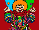 Dibujo Payaso disfrazado pintado por bessel