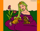 Dibujo Princesa del bosque pintado por yireth