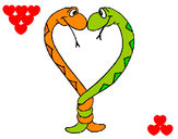 Dibujo Serpientes enamoradas pintado por Summer-21