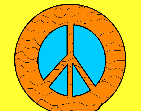 Dibujo Símbolo de la paz pintado por xavi