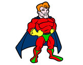 Dibujo Superhéroe musculado pintado por sandiego3
