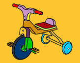 Dibujo Triciclo infantil pintado por avejita3