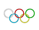 Dibujo Anillas de los juegos olimpícos pintado por superbenji