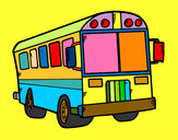 Dibujo Autobús del colegio pintado por neciooo