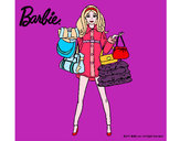 Dibujo Barbie de compras pintado por tiki59