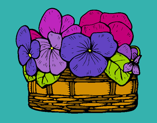 Dibujo Cesta de flores 12 pintado por lilima