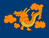 Dibujo Dragón chino 1 pintado por amalia