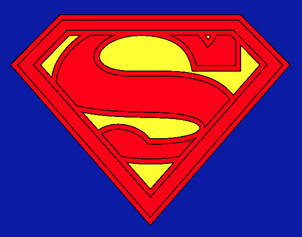 Dibujo Escudo de Superman pintado por Arii1D