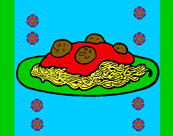 Dibujo Espaguetis con carne pintado por antoni8888