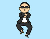 Dibujo Gangnam Style pintado por Geo2013