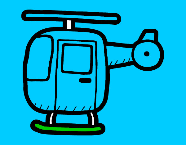 Dibujo Helicóptero ligero pintado por PUKIMAN