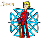 Dibujo Justin y la espada del valor pintado por AdrianM