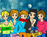 Dibujo Los chicos de One Direction pintado por 1Dpasion