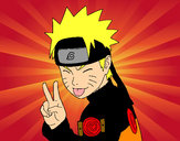 Dibujo Naruto sacando lengua pintado por narutoship