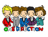 Dibujo One direction pintado por karidme