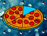 Dibujo Pizza de pepperoni pintado por antoni8888