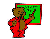 Dibujo Profesor oso pintado por oso125