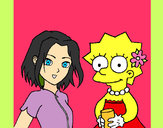 Dibujo Sakura y Lisa pintado por miriam12