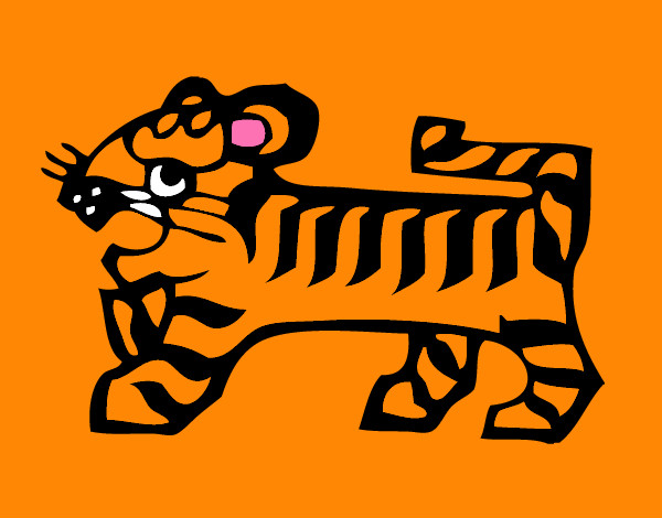 Dibujo Signo del Tigre pintado por fatucha