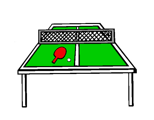 Dibujo Tenis de mesa 1 pintado por superbenji