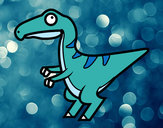 Dibujo Velociraptor bebé pintado por superbea