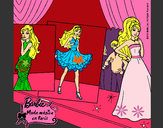 Dibujo Barbie, desfilando por la pasarela pintado por keylamaldo