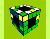 Dibujo Cubo de Rubik pintado por yohe