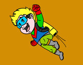 Dibujo Héroe volando pintado por Daivan