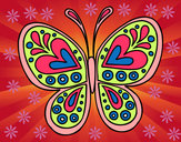 Dibujo Mandala mariposa pintado por DOMAES14
