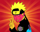 Dibujo Naruto sacando lengua pintado por jeroG