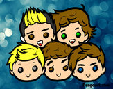 Dibujo One Direction 2 pintado por jabia