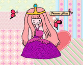 Dibujo Princesa chicle pintado por superbea