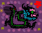 Dibujo Signo del dragón pintado por VALENTINOO