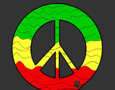 Dibujo Símbolo de la paz pintado por MOGLI
