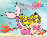 Dibujo Sirena contenta pintado por keylamaldo
