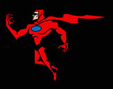 Dibujo Superhéroe poderoso pintado por Jesse